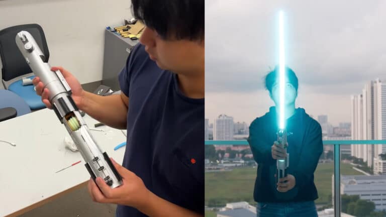 Projekt 'DIY Lightsaber' od HeroTech (reprofoto YouTube)